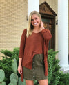 Hayride Sweater Rust One-Size