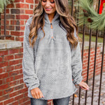 Textured Grey Pullover