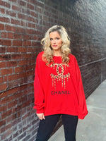 Big City Style RED LEOPARD Sweatshirt