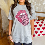 Rolling Stones Vintage Leopard Print Tongue T-Shirt