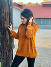 Caramel Pumpkin Chenille Sweater